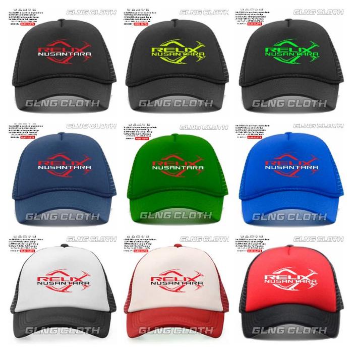Topi Relix Nusantara Trucker Jaring - Topi Mancing Relix Nusantara
