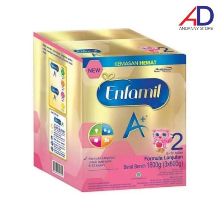 Enfamil A+ 2 1800Gr 1,8Kg Plain (6-12 Bulan) / Susu Formula Enfamil