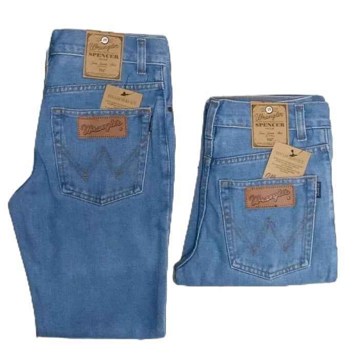 Wrangler Celana Jeans Panjang Pria Dewasa Model Standar Panjang Wrangler Non-Stretch 100% Original B