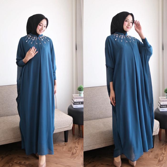 Jihan Kaftan Lengan Kerut - Premium Best Seller Terlaris