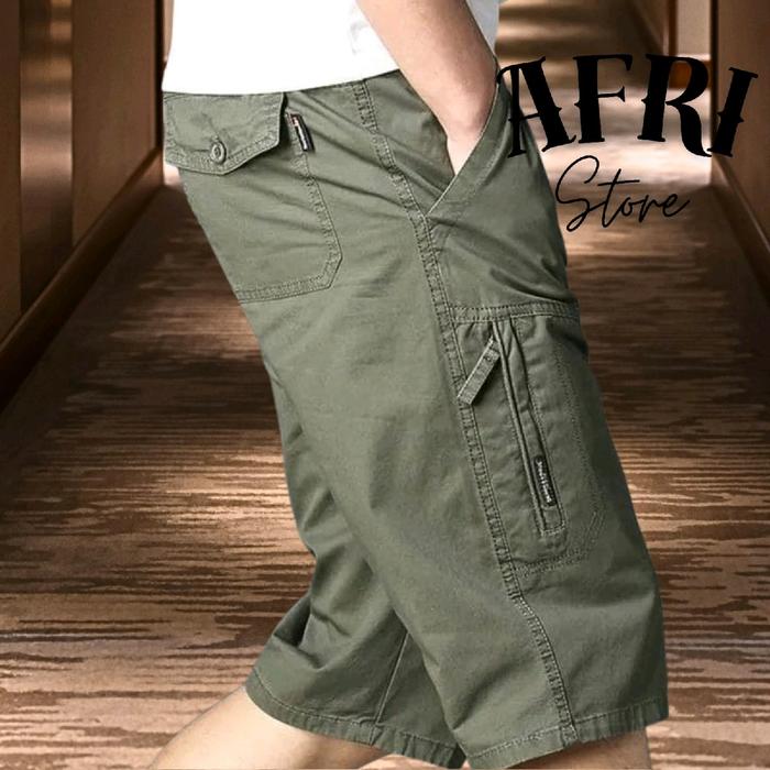 Celana Pendek Cargo Pria Termurah/ Celana Pendek Pria 3/4 Cargo Sirwal Distro celana  3⁄4 original