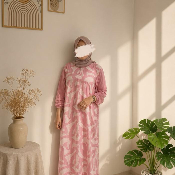 Yulia Dress Gamis Rayon Midi