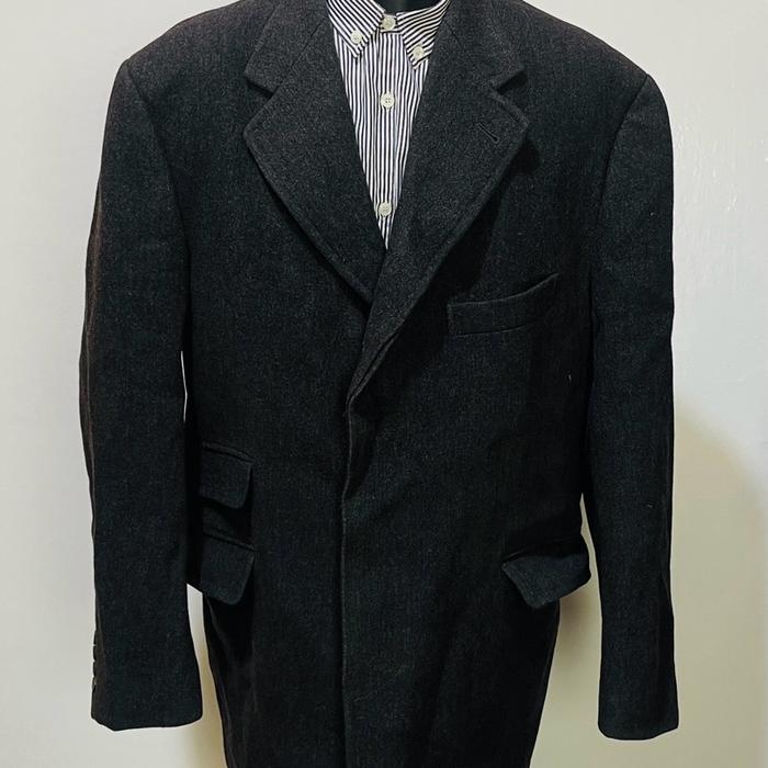 Etro milano longcoat dark grey xl