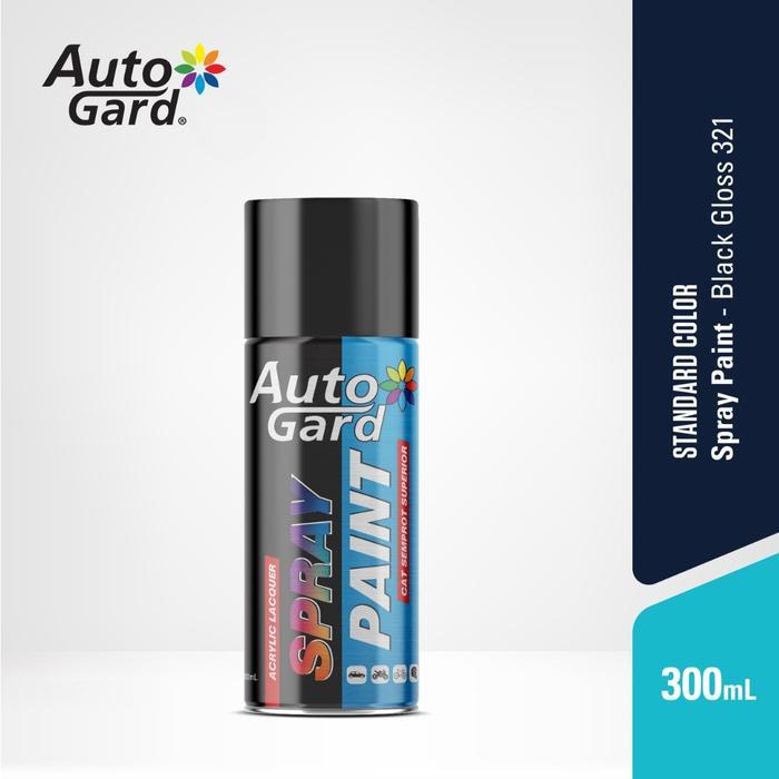 AutoGard AG-321 Black Gloss Cat Cat Semprot Superior Motor Mobil Sepeda Helm Rumah Serbaguna Vas Pot