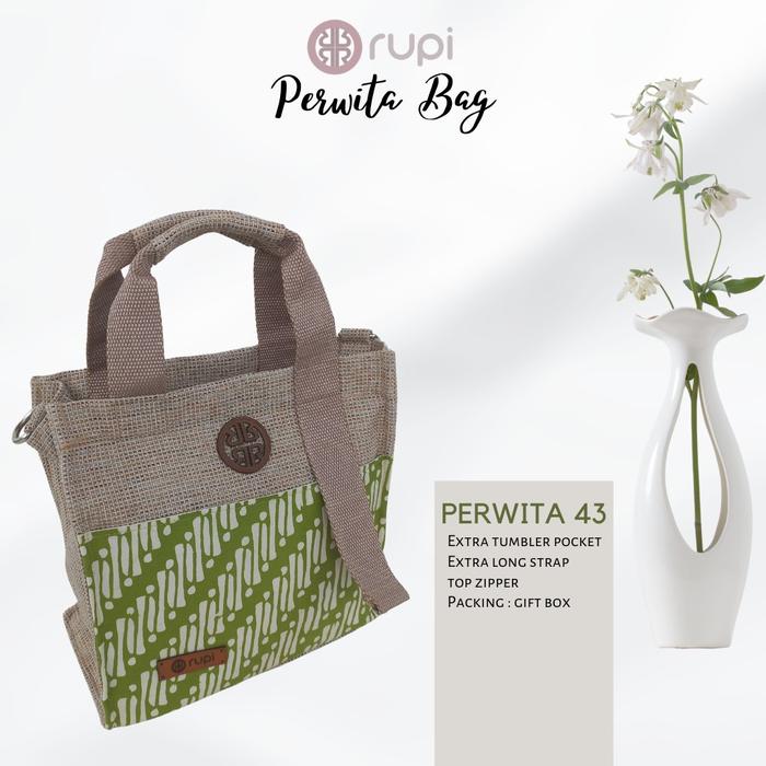 Tote Bag Tas Rajut - Perwita Sling Bag Batik Mix Goni