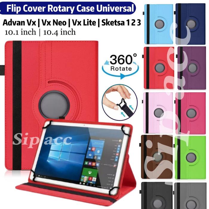 Advan Sketsa 3 2 10.1 Inch Tab Advan Vx Lite 10.4 Inch Tab Advan Vx Neo Flip Case Casing Rotary Saru