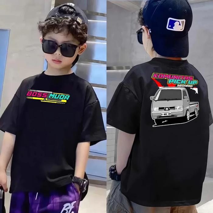 {KAOS ANAK} T-SHIRT KAOS KOMUNITAS PICK UP INDONESIA BOS MUDA | KAOS MOBIL | KAOS | PICK UP TERBARU 