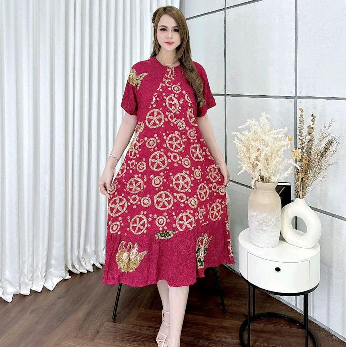 DASTER Najwa CAP PREMIUM PEKALONGAN BUSUI FRIENDLY   Baju Wanita Batik Tebal