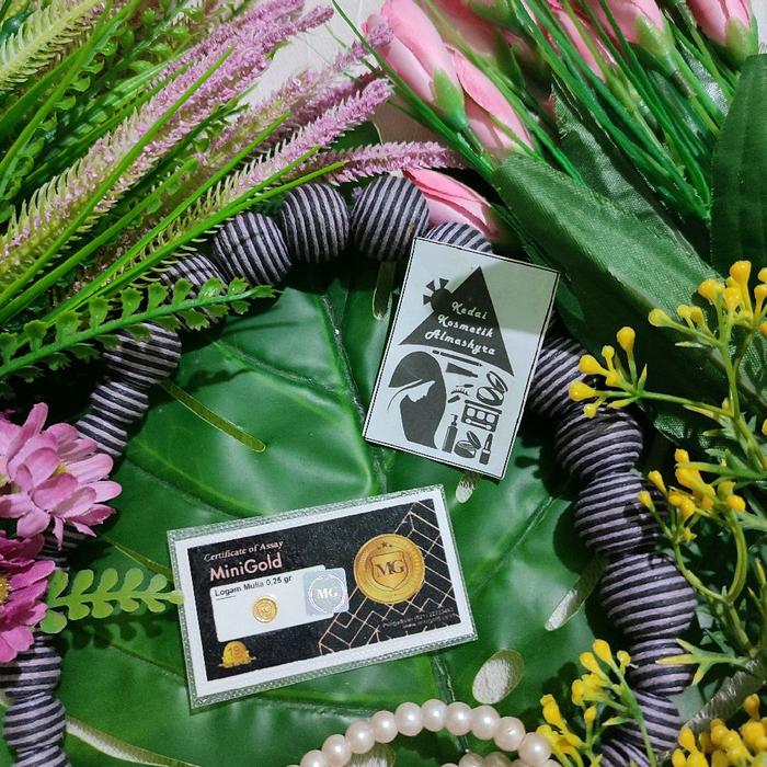 Mini Gold Logam Mulia 0,25gr Emas 99,9%