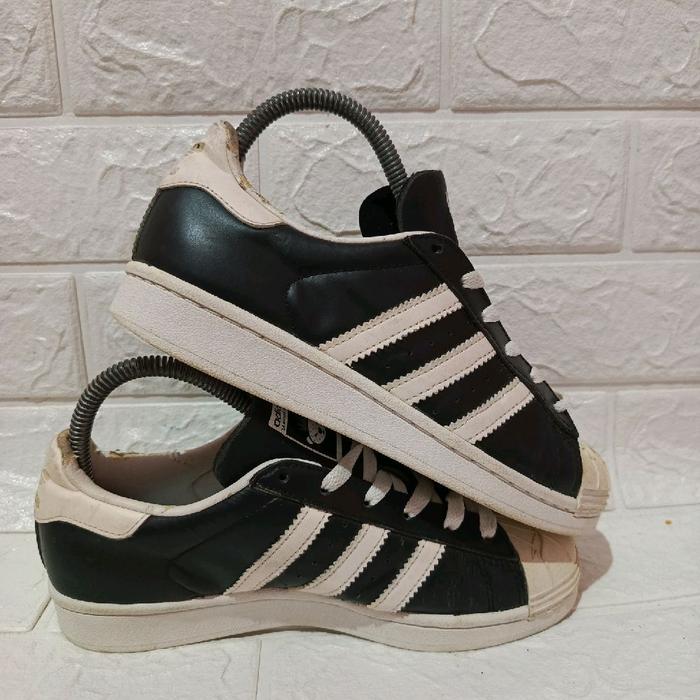 Sepatu Sneakers ∆d!d∆s Superstar Nigo Bearfoot black white size - 36