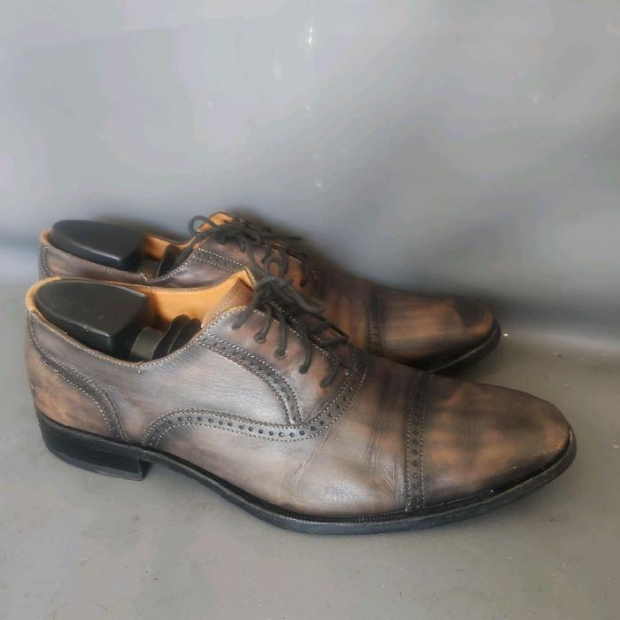 Sepatu Pantofel F3RAGAM0 sz45/285 kulit asli ada minus