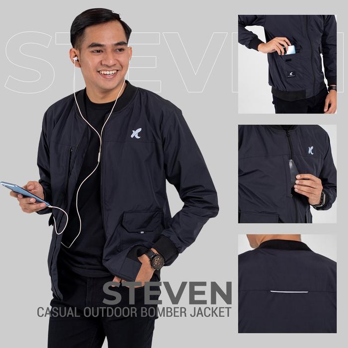 STEVEN - CASUAL OUTDOOR BOMBER JACKET - WATERPROOF - WINDPROOF - BREATHABLE