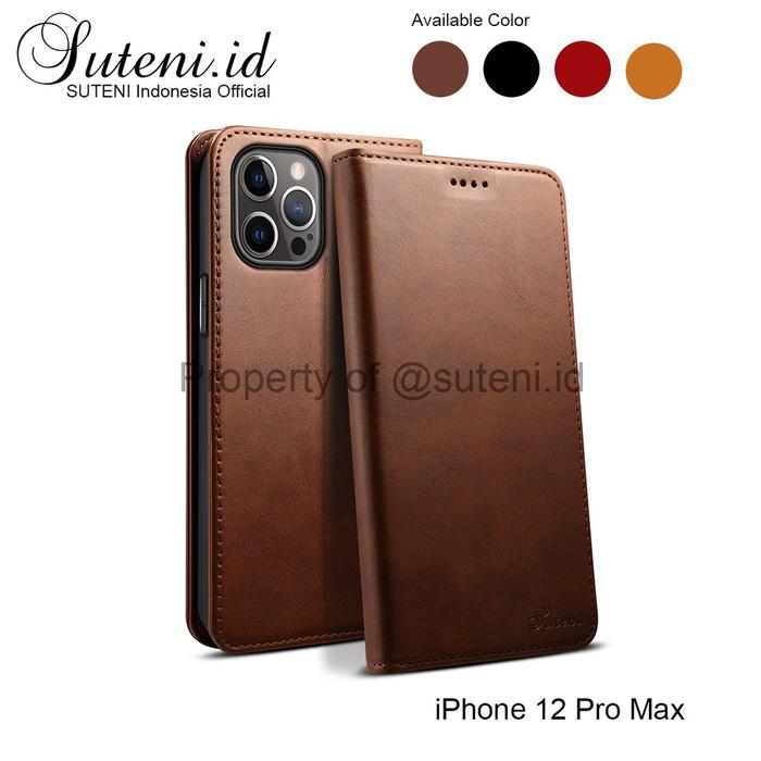 Leather Flip Case iPhone 12 Pro Max Mini Casing Kulit Wallet Cover Card Slot Holder Softcase