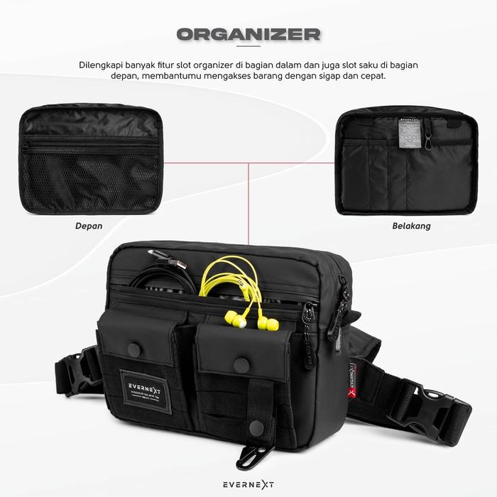 CHEST BAG RIG HP ORI TACTICAL WATERPROOF TAS DADA MOTOR SHOT GUN RING BAG OUT DOR CHEST BAG PREMIUM 