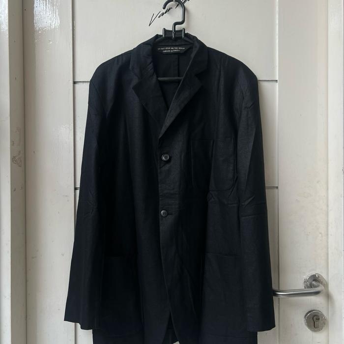 Issey Miyake Cabane de Zucca Black Suit Asymetric Jacket