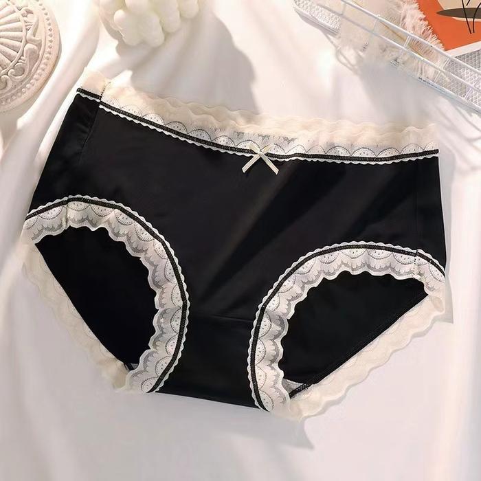MS 10pcs warna BS 333 celana dalam wanita  Kain Sutra Es Bahan Unik Cocok Untuk Kebutuhan Sehari-har