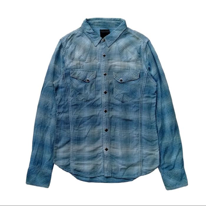 Midas western plaid flanel shirt