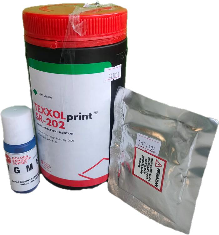 Texxol SR 202 Obat Afdruk + PIGMENT untuk Sablon Water & Solvent Base Hasil Tajam Tahan Lama Cocok R
