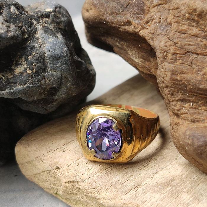 Batu Cincin Amethys / Kecubung Ungu bk ruby pirus garnet bacan