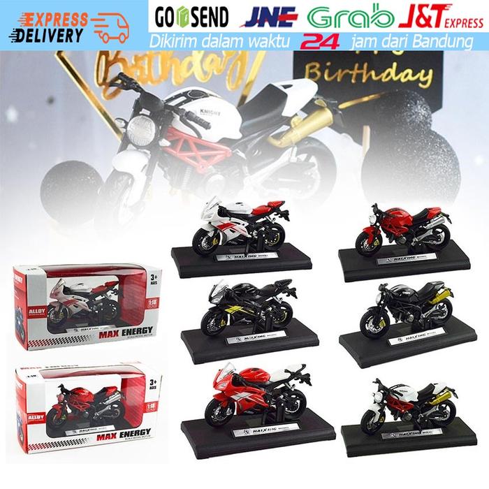 Miniatur Motor Balap Yamaha Ducati Skala 1: 18 Untuk Mainan Anak / Koleksi Cake Topper Hiasan Kue
