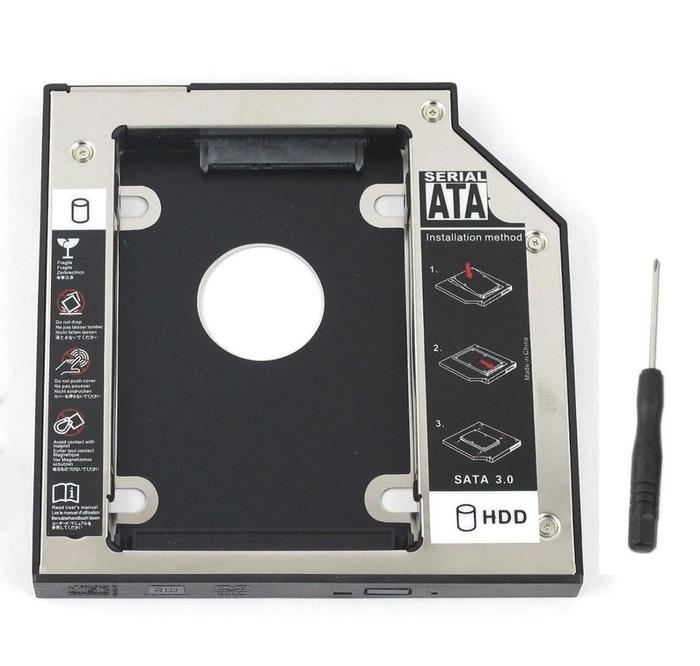 9.5Mm SATA 2nd HDD SSD Hard Drive Caddy untuk HP Elitebook 2540P