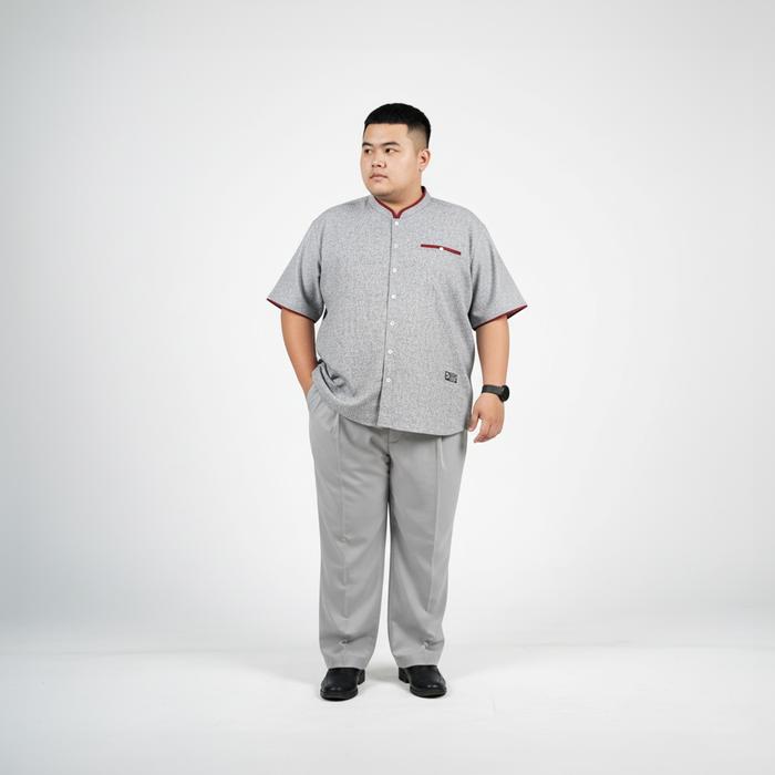 MADINA ABU MUDA baju koko lengan pendek pria jumbo size 3XL-8XL original BigJordan Id.