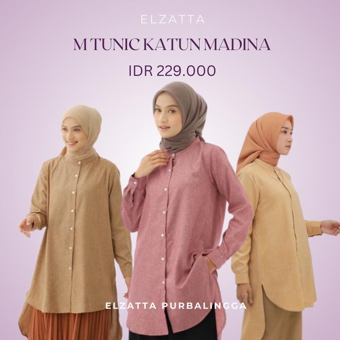 Baju Wanita M Tunic Katun Madina by Dauky