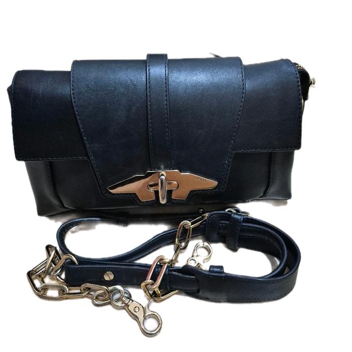 Tas kulit asli sling brand Comico warna hitam