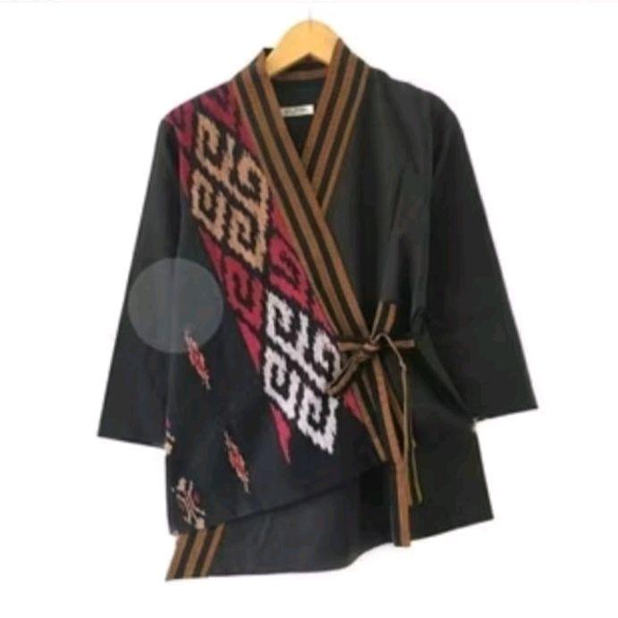 blus tenun Jepara mix toyobo premium dan lurik premium