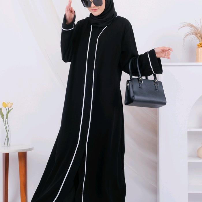 PIAMIRSTORE | abaya hitam turki modern remaja gamis