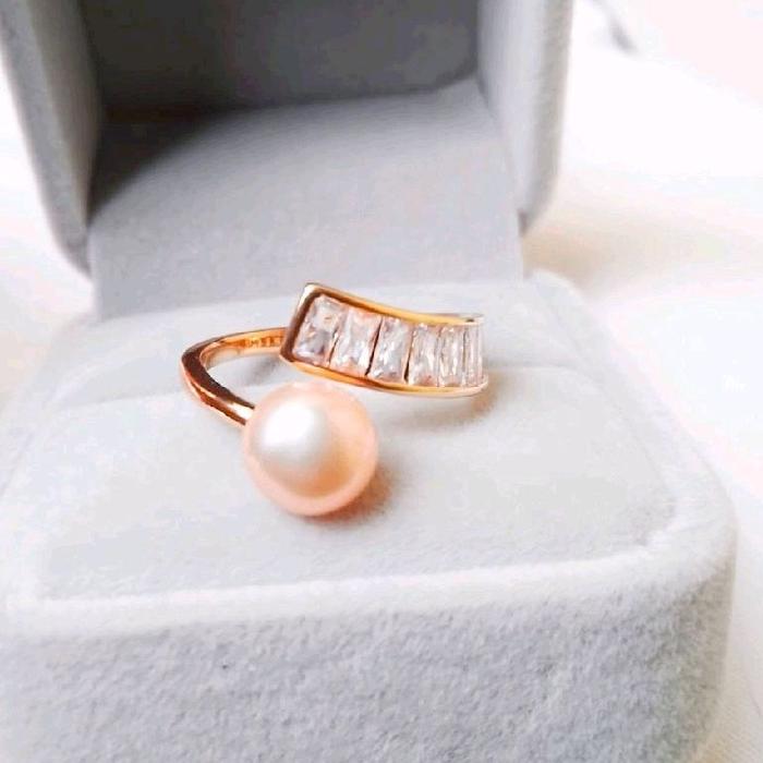 cincin mutiara  mutiara lombok asli bersertikat asli