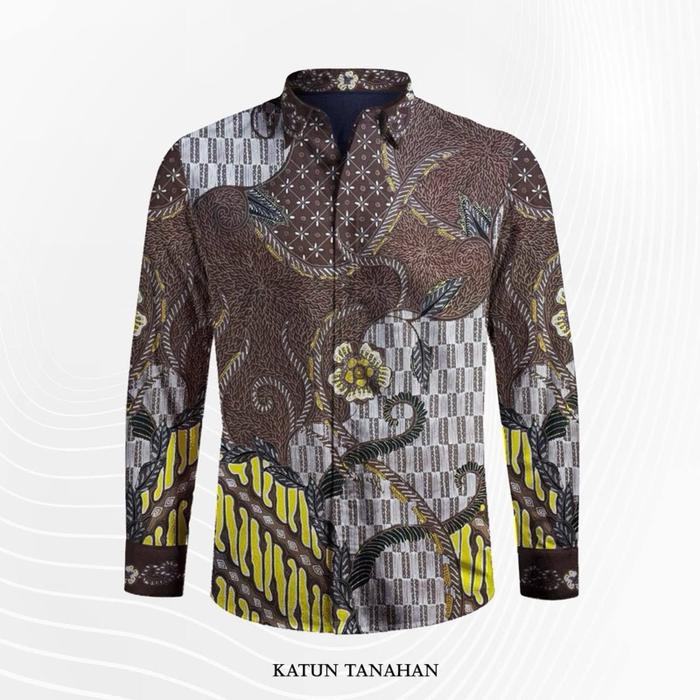 Batik Mandala Exclusive kain batik full tulis tanahan bahan berpola kemeja atasan warna hijau kuning