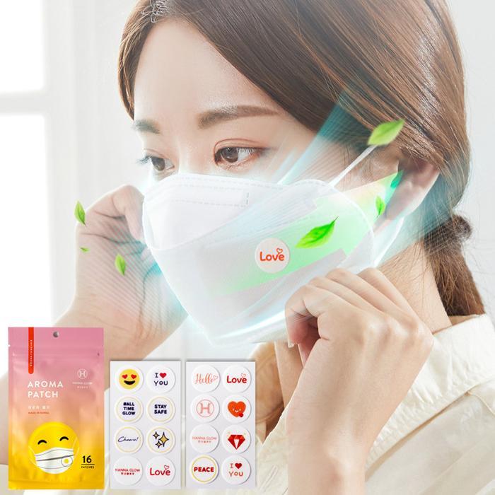 Stiker Masker Aroma Therapy Anti Bau Hanna Glow Korea Lucu Wangi Mint