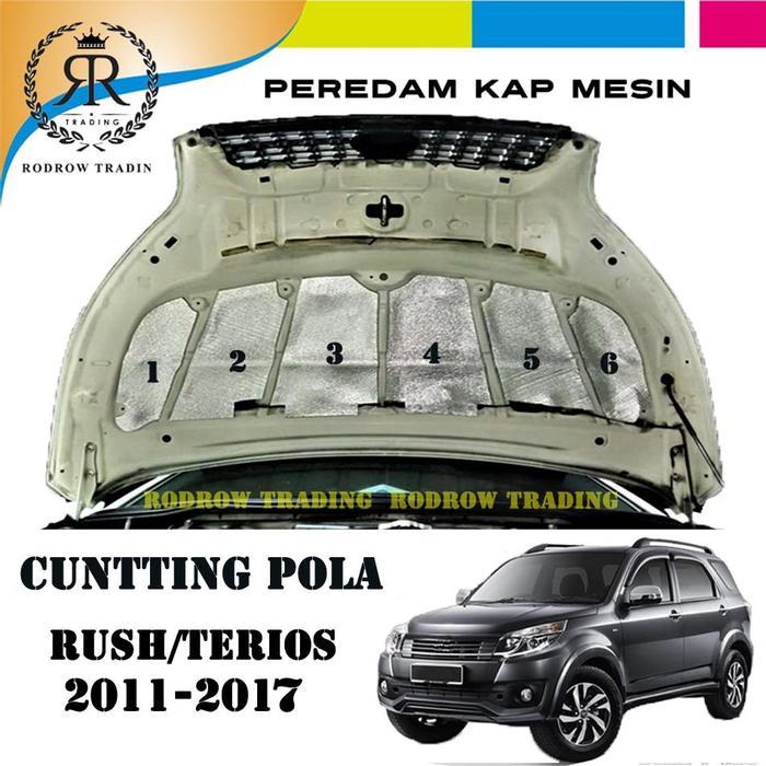 Peredam Panas Kap Mesin Mobil Terios 2011-2017 / Cutting Pola Terios
