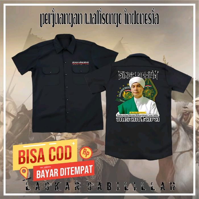 WORKSHIRT LASKAR SABILILLAH TERBARU-KEMEJA ULAMA NUSANTARA-KEMEJA MAJILIS INDONESIA-KEMEJA PERJUANGA