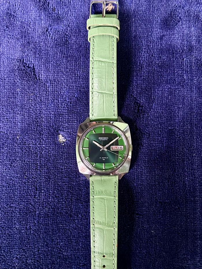Seiko 7006 7120 Green Dial