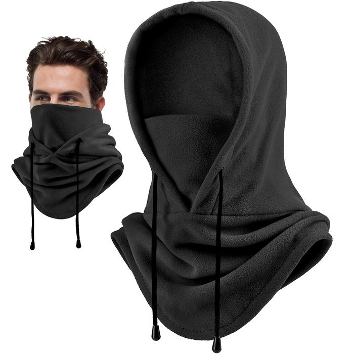 Winter Fleece Balaclava Hoodie Ski Mask Balaclava Face Mask Cold Weather Men Tactical Heavyweight Ba