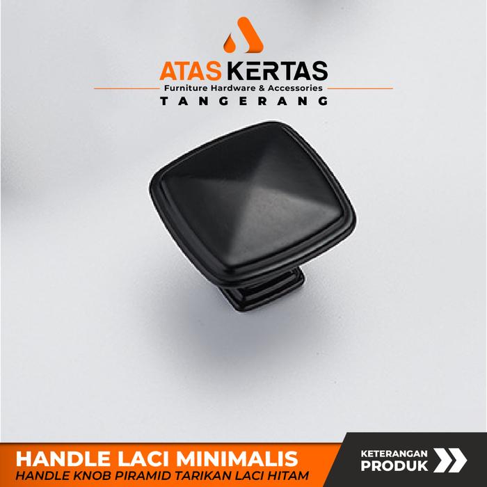 tarikan laci minimalis hitam - gagang handle lemari aluminium - handle laci - handle lemari