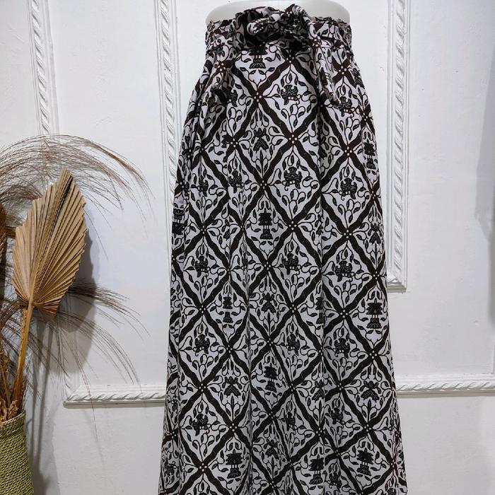 Rok Klok Semi Umbrella Motif Batif Bahan Katun Jarik