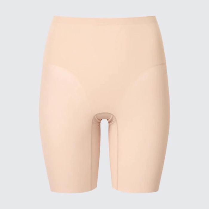 UNIQLO Women Body Shaper Celana Korset Style Up Non Lined Wanita Beige
