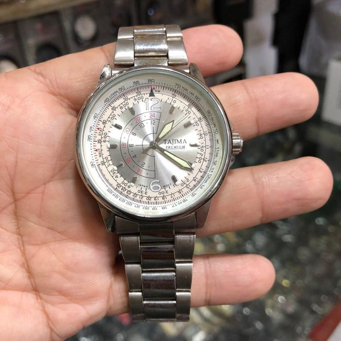 Tajima Jam Tangan Pria Stainless Steel Tali Rantai Desain Elegan dan Modern untuk Gaya Hidup Aktif