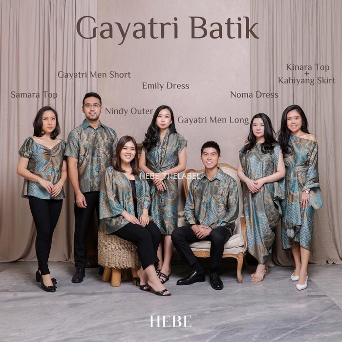 Gayatri Batik Set ( Available Couple Dewasa & Anak ) - Kinara Kahiyang Noma Listya Uma Haewon Jun Em