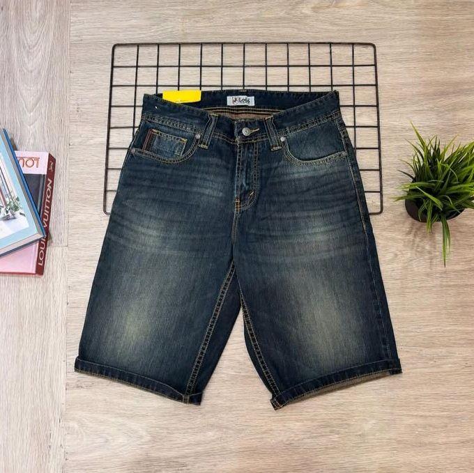 CDP214G Celana pendek jeans denim pria LOIS original murah terbaru. 3second emba cardinal