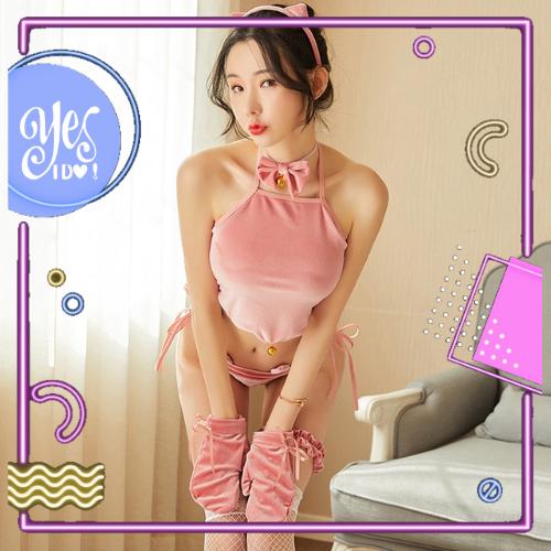 Termurah !! YesIDO! Lingerie Cosplay Wanita Kostum Kucing Bulu Bulu Halus Seksi Cantik Beludru Eroti