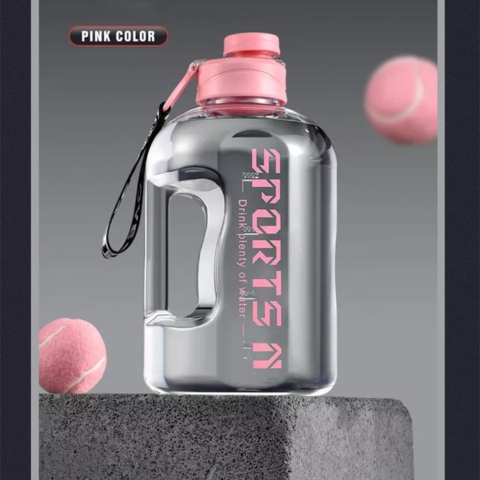 Tritan BPA Botol Air Gratis 64Oz Botol Air Galon Plastik Motivasi