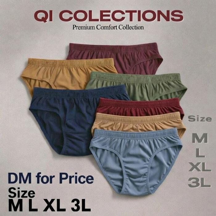 BIG SALLE CD Pria Remaja Dewasa Bahan Tebal Lembut Tidak Mudah Bolong Size M L XL 3L Premium Comfort