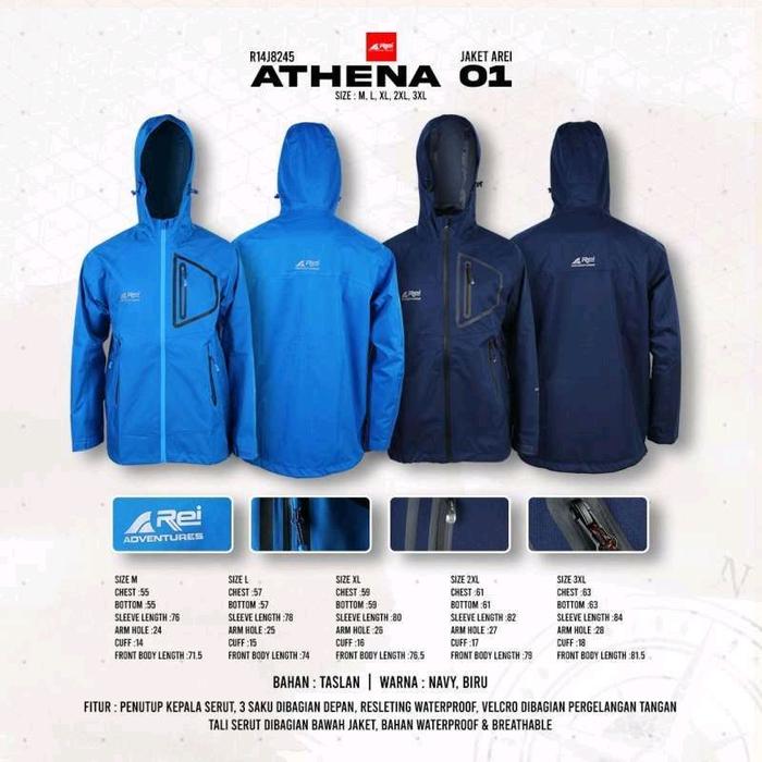 Jaket Pria Athena 01 waterproof Arei Outdoorgear