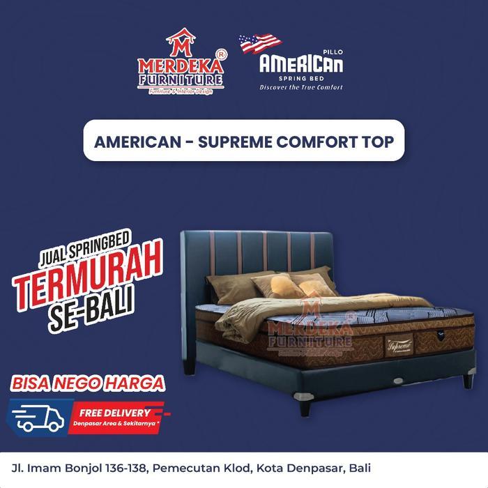 Kasur American ~ Supreme Comfort Top | Spring Bed 160x200| - Mattress Only, 120 x 200