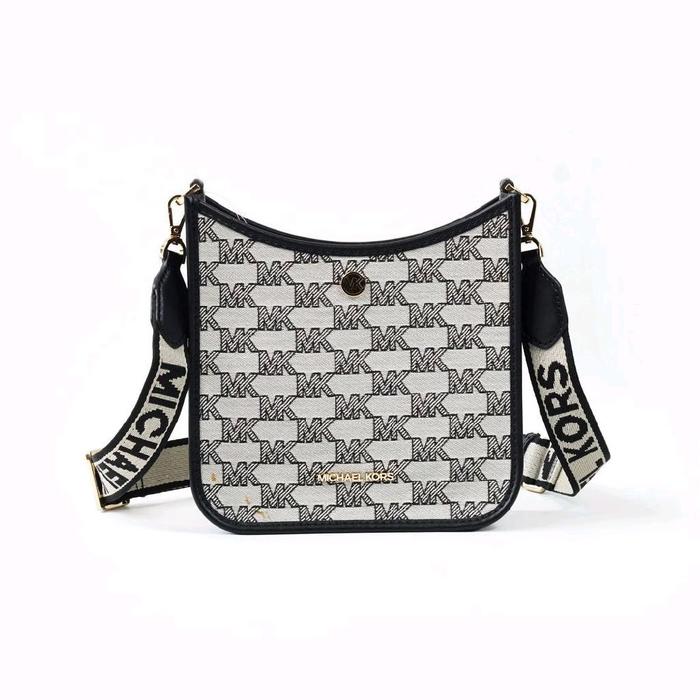 tas wanita mk briley small messenger black multi bp