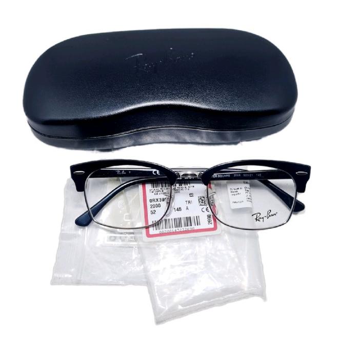 Frame Kacamata Rayban Clubmaster Sqaure Ori RB3916V 2000 52-21-145